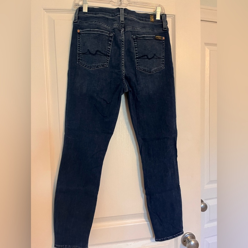 7 For All Mankind Dark Blue Denim Jeans